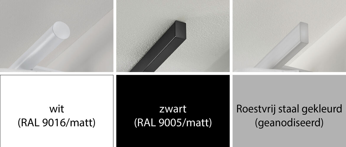 Flow Wave plooiband gordijnrails