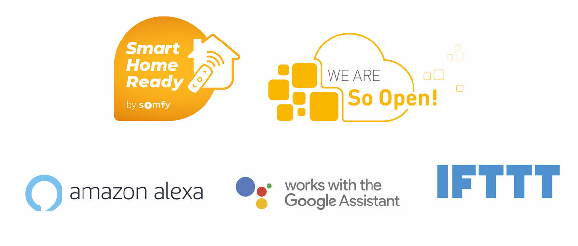 Somfy Smart Home Kompatibilität mit Alexa, Google Assistant & IFTTT