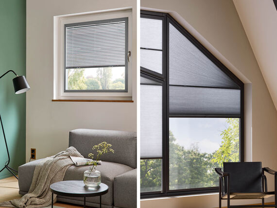 easy Frame Plissee und Jalousien