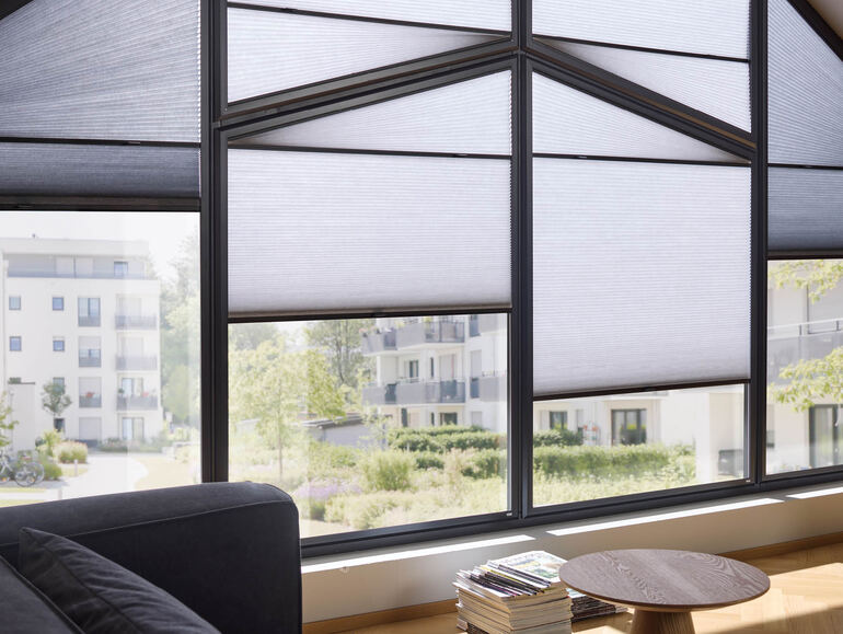 easy Frame Plissee für Rechteckige und Dreiecksfenster 