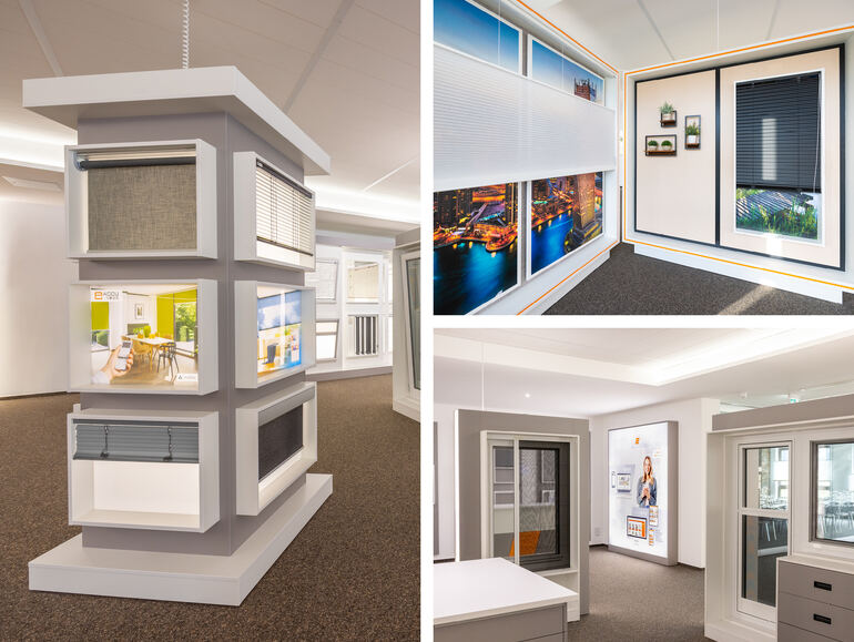 Showroom mit realen Einbausituationen